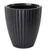 Form Plastic Plantenpot/bloempot - kunststof - zwart - 40 x 42 cm