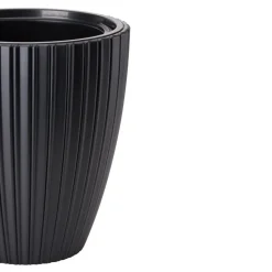 Form Plastic Plantenpot/bloempot - kunststof - zwart - 40 x 42 cm