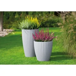Form Plastic Plantenpot/bloempot - kunststof - zwart - 40 x 42 cm