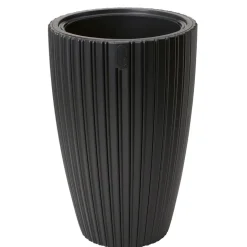 Form Plastic Plantenpot/bloempot - kunststof - zwart - 30 x 48 cm Best