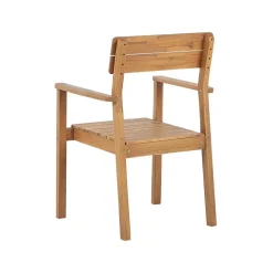 Beliani FORNELLI - Tuinset voor 6 - Lichte houtkleur - Acaciahout Clearance