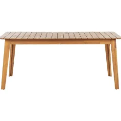 Beliani FORNELLI - Tuinset voor 6 - Lichte houtkleur - Acaciahout Clearance