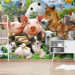 Reinders Fotobehang Boerderijdieren - 260 x 384cm - Bont Discount