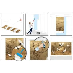 Reinders Fotobehang Kraanvogels - 260 x 384cm - Goudkleurig Discount