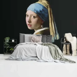 Reinders Fotobehang Vermeer Meisje met de parel - 260 x 384cm - Zwart Outlet