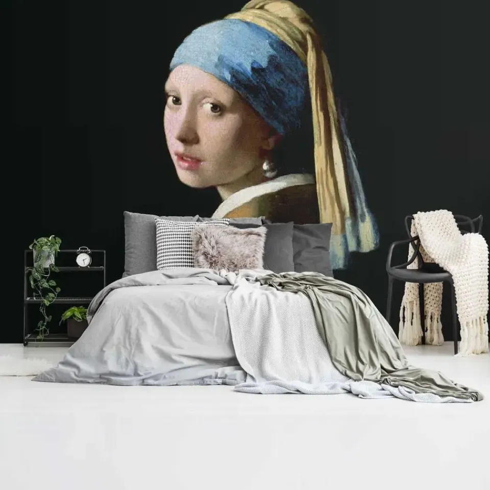 Reinders Fotobehang Vermeer Meisje met de parel - 260 x 384cm - Zwart Outlet