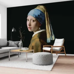 Reinders Fotobehang Vermeer Meisje met de parel - 260 x 384cm - Zwart Outlet