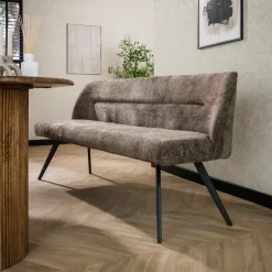 Fraaai - Diego eetkamerbank geweven 188 cm - taupe Discount
