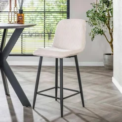 Fraaai - Freyja barstoel rib - gebroken wit Sale