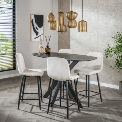 Fraaai - Freyja barstoel rib - gebroken wit Sale