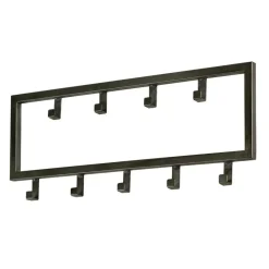 Fraaai - Kapstok industrieel 9 haken - 50 cm zwart New