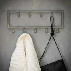 Fraaai - Kapstok industrieel 9 haken - 50 cm zwart New