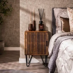 Fraaai - Odila nachtkastje mangohout set van 2 Discount