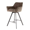 Fraaai - Ramon draaibare barstoel - 69 cm - geweven - taupe Discount
