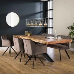 Fraaai - Ramon eetkamerbank 180 cm velvet antraciet Discount