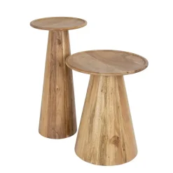 Fraaai - Sarah bijzettafel set van 2 massief acacia - naturel Online