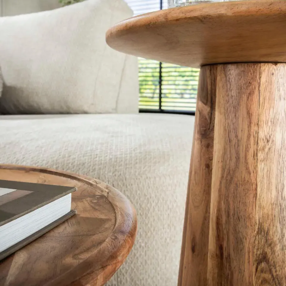 Fraaai - Sarah bijzettafel set van 2 massief acacia - naturel Online