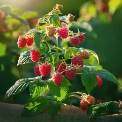 Plant in a Box Frambozenplant - Set van 2 - Rubus 'Malling Promise' - Hoogte 50-60cm - ⌀15cm Discount