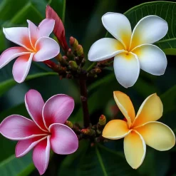 Plant in a Box Frangipani Hawaii - Plumeria rubra 'Hawaii' - Hoogte 45-55cm - ⌀17cm New