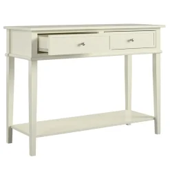 Dorel Home Franklin - Consoletafel met 2 laden in wit MDF Best