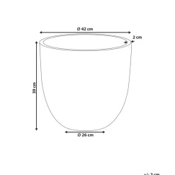 Leen Bakker FRAXINUS - Bloempot - Grafietgrijs - MgO Online