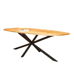 Furndea Eettafel Eleanor Deens ovaal naturel 200x100x76cm Sale