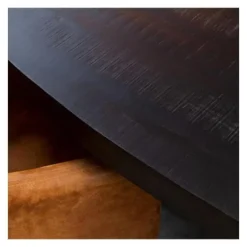 Furndea Eettafel Morada industrieel ovaal mangohout zwart 300x120x76cm