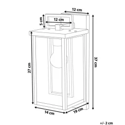 Beliani GALA - Wandlamp - Zwart - Ijzer Discount