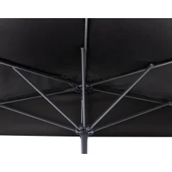 Beliani GALATI - Halfronde parasol - Zwart - 270 cm - Polyester