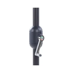 Beliani GALATI - Halfronde parasol - Zwart - 270 cm - Polyester