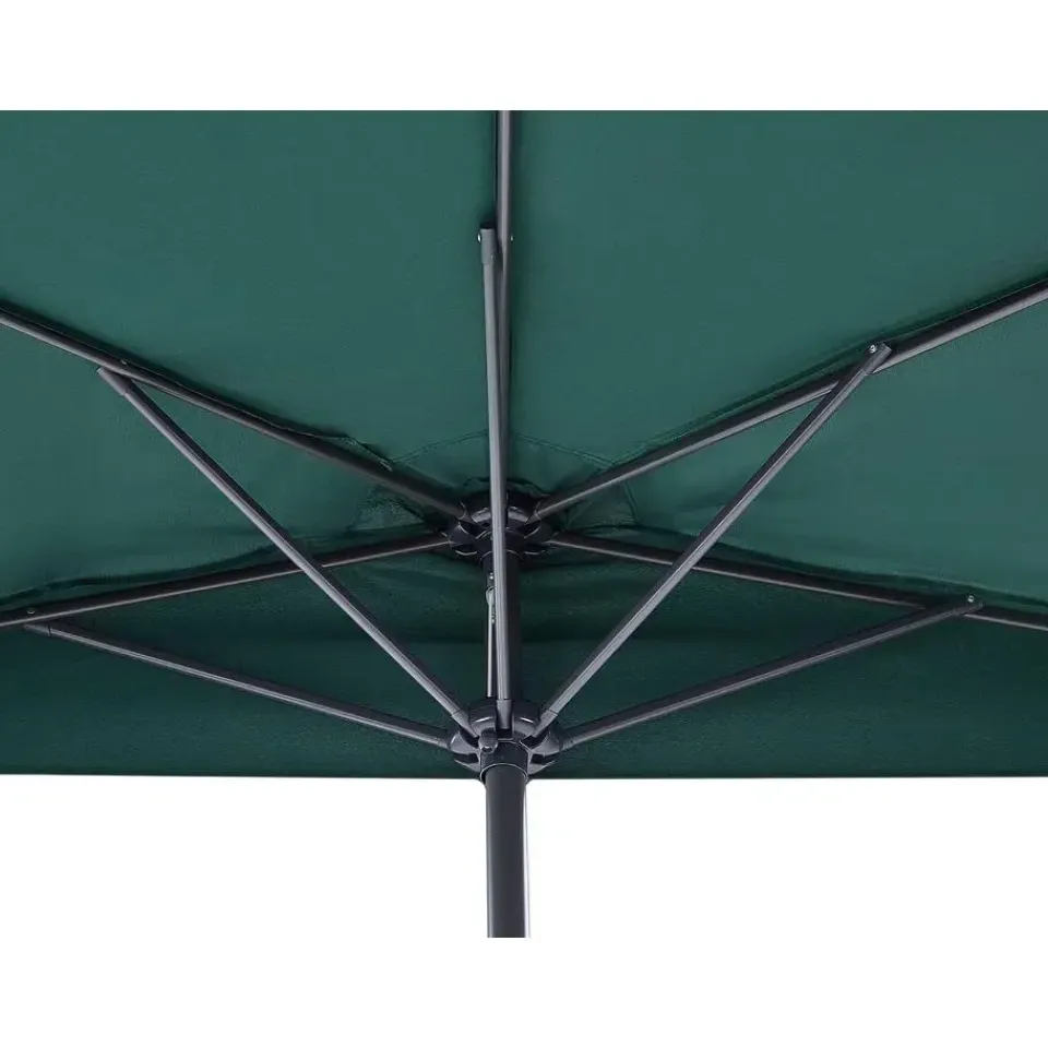 Beliani GALATI - Halfronde parasol - Groen - 270 cm - Polyester New