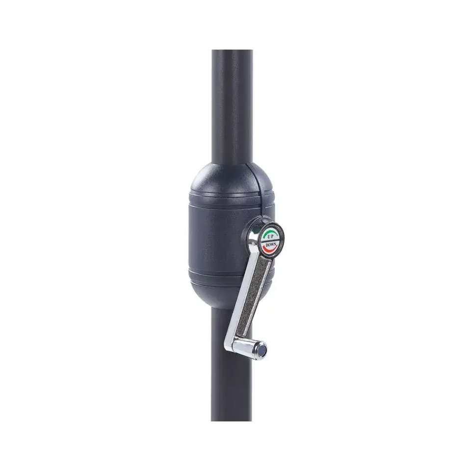 Beliani GALATI - Halfronde parasol - Groen - 270 cm - Polyester New