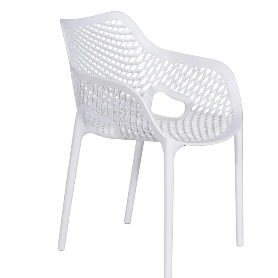 Garden Impressions Air XL kunststof tuinstoel wit Discount