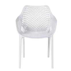 Garden Impressions Air XL kunststof tuinstoel wit Discount