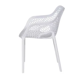 Garden Impressions Air XL kunststof tuinstoel wit Discount