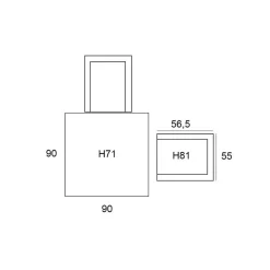 Garden Impressions Amarillo tuinset 5-delig - Mina tuintafel 90x90 cm Hot