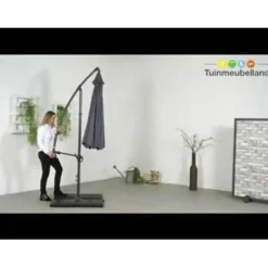 Garden Impressions Athene zweefparasol Ø300 cm - licht grijs Best