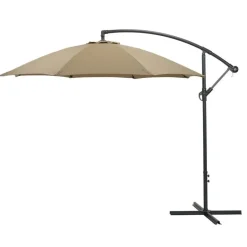 Garden Impressions Athene Zweefparasol Ø300 cm taupe New