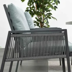 Garden Impressions Brendon lounge dining stoel - licht en mint grijs Best