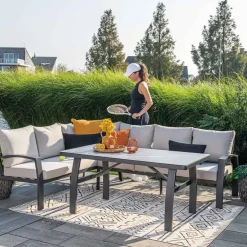 Garden Impressions Buitenkleed Malawi oker 200x290 cm Discount