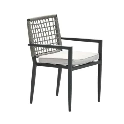 Garden Impressions Burela tuinstoel taupe - 2 stuks Hot