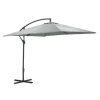 Garden Impressions Corfu parasol 250x250 - donker grijs - licht grijs Clearance
