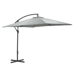 Garden Impressions Corfu parasol 250x250 - donker grijs - licht grijs Clearance