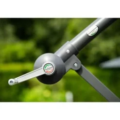 Garden Impressions Corfu parasol 250x250 - donker grijs - licht grijs Clearance