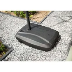 Garden Impressions Corfu parasol 250x250 - donker grijs - zand Clearance