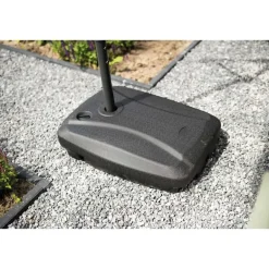 Garden Impressions Corfu parasol 250x250 - donker grijs - zand Clearance