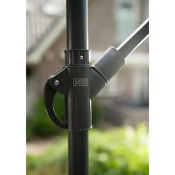 Garden Impressions Corfu parasol 250x250 - donker grijs - zand Clearance