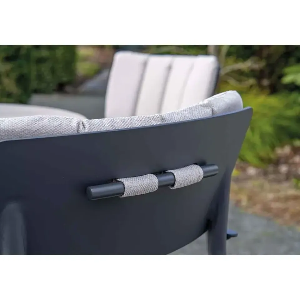 Garden Impressions Dane tuinset 6-delig - Duuk tuintafel Ø150 cm Hot