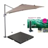 Garden Impressions Hawai parasol S 250x250 taupe + 80kg voet en hoes Best