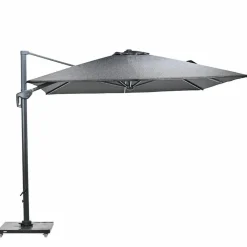 Garden Impressions Hawaii BP telescopic zweefparasol 300x400cm - zwart